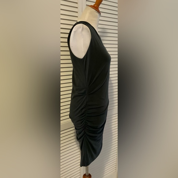 Gottex Studio Black Dress with side Ruching. Size Medium - Picture 3 of 4